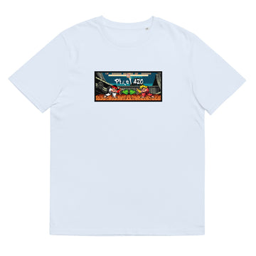 T-shirt unisexe bio Weed Fighter bleu