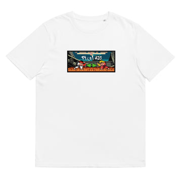 White Weed Fighter organic unisex t-shirt